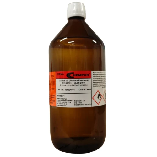 Aceton wolny od benzenu cz -1L - CAS 67-64-1