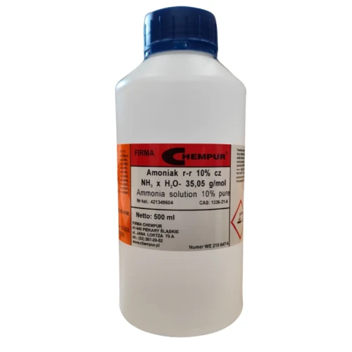 Amoniak 10% cz - 500ML - CAS 1336-21-6