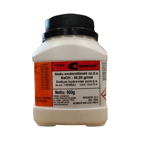 Wodorotlenek sodu czda - 500G - CAS 1310-73-2