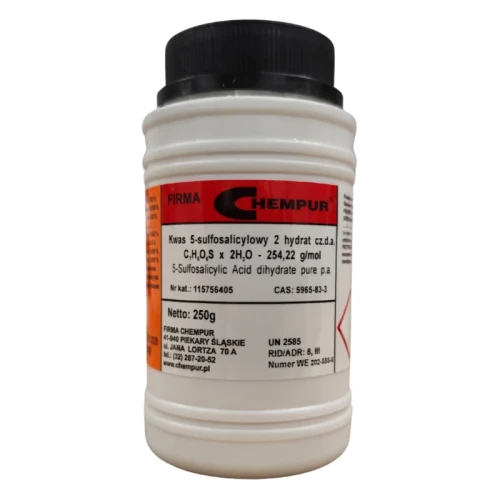 Kwas 5-sulfosalicylowy 2 hydrat czda CAS 5965-83-3 - 250G