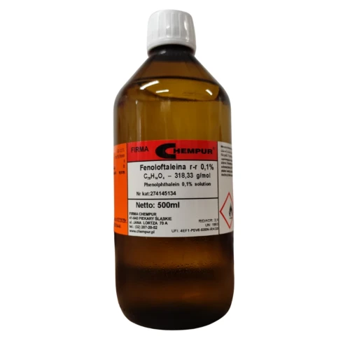 Fenoloftaleina 0,1% - 1L - CAS 77-09-8
