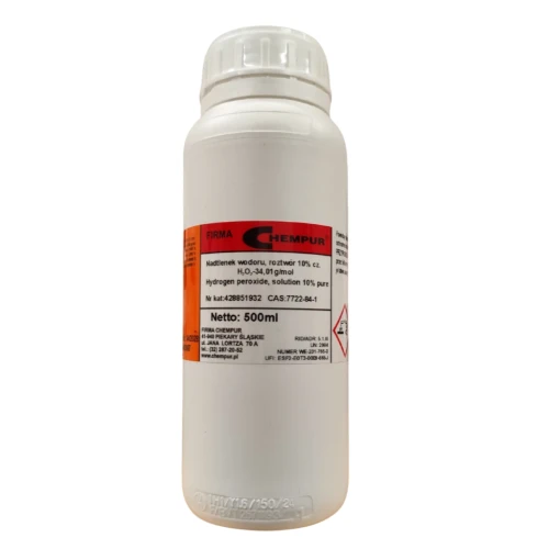 Nadtlenek wodoru 10% cz -500ML - CAS 7722-84-1