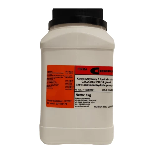 Kwas cytrynowy 1 hydrat czda - 1KG - CAS 5949-29-1