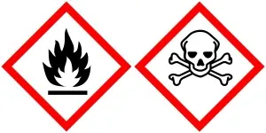 Trimethylacetonitrile 98% - Oznaczenia Bezpieczeństwa