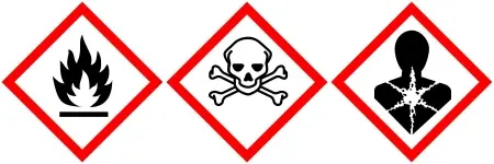 Metanol do analizy pozostałości pestycydów oznaczenia dotyczące bezpieczeństwa