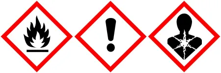 Tetrahydrofuran czysty do analizy (CZDA) oznaczenia dotyczące bezpieczeństwa